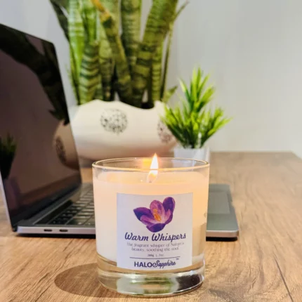 Warm Whispers - Lavender Scented Premium Soy Wax Candle